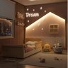 Cama Montessoriana Lift Solteiro com grade e moldura com Led Casatema - 5