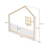 Cama Montessoriana Lift Solteiro com grade e moldura com Led Casatema - 11
