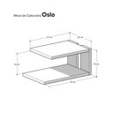 Ver imagem 3 de Mesa de Cabeceira Oslo sem Gavetas MDP Outros Preto Mercado Das Prateleiras