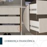 Guarda-roupa Coimbra 3 Portas Cômoda 4 Gavetas 1 Porta Mesa de Cabeceira 2 Gavetas - 10