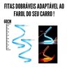 Fita Par Led Farol Seta Sequencial Carro 60cm Flexivel Luz DRL Iluminaçao Automotivo Pick Up Duster  - 8
