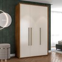 Ver imagem 3 de Guarda-roupa Sevilha 3 Portas Cômoda 4 Gavetas 1 Porta Mesa de Cabeceira 2 Gavetas