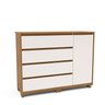 Guarda-roupa Sevilha 3 Portas Cômoda 4 Gavetas 1 Porta Mesa de Cabeceira 2 Gavetas - 13
