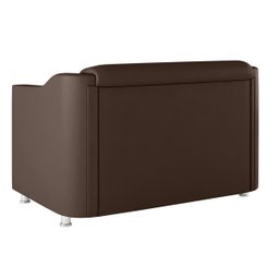 Sofá Namoradeira Tilla Marron 2 Lugares Reforçada - V8 Decor - 3