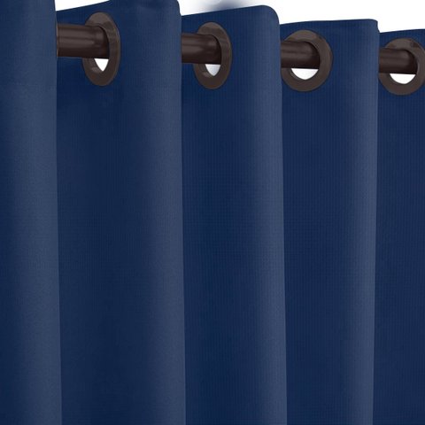 Cortina Pvc Blackout Corta Luz 280X250 Coleção Nova Admirare Cor:Azul Marinho