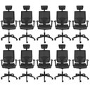 Ver imagem 1 de Kit 10 Cadeiras Escritório Presidente Ergonômica Nr17 Atenas