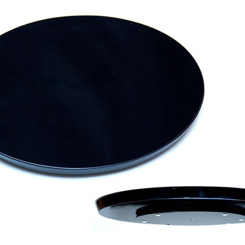 Prato Giratório para Sala de Jantar 50cm Preto