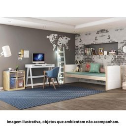 Bicama Garden com Grade e Moldura Infantil com Led Casinha Dream Decor Casatema - 18