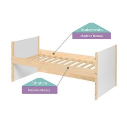 Bicama Garden com Grade e Moldura Infantil com Led Casinha Dream Decor Casatema - 20