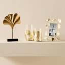 Ver imagem 3 de Porta Vela de Vidro Folhas Dourado M - A/CASA