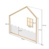 Cama Montessoriana Wave Casal e moldura com Led Casatema - 8