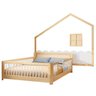 Cama Montessoriana Wave Casal e moldura com Led Casatema - 4