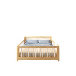 Cama Montessoriana Wave Casal com Moldura Infantil Casinha com Led Dream Decor Casatema - 11