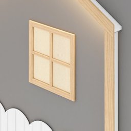 Cama Montessoriana Wave Casal com Moldura Infantil Casinha com Led Dream Decor Casatema - 14