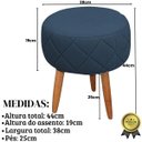 Ver imagem 7 de Kit Recepção 2 Poltronas 1 Namoradeira com Puff Resistente para Sala de Espera Decor Tecido Veludo