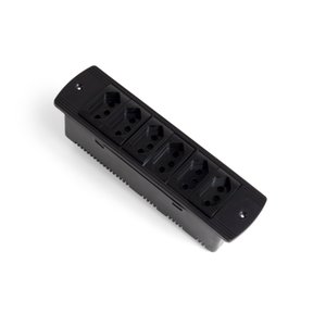 Régua S210 com 6 Tomadas 10a com Cabo – Qtmov Prime - Preto