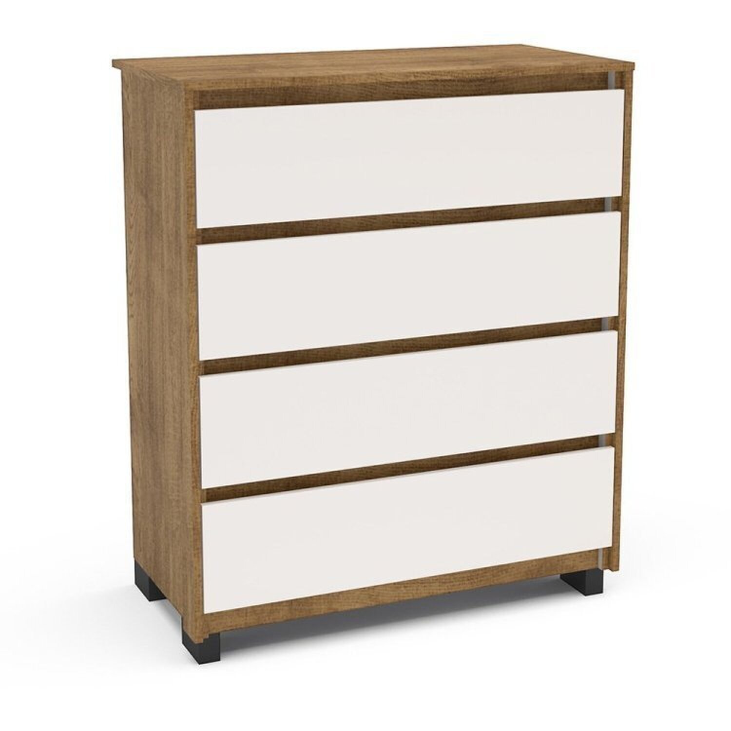 Guarda-roupa Coimbra 3 Portas Cômoda 4 Gavetas Mesa de Cabeceira 2 Gavetas - 14