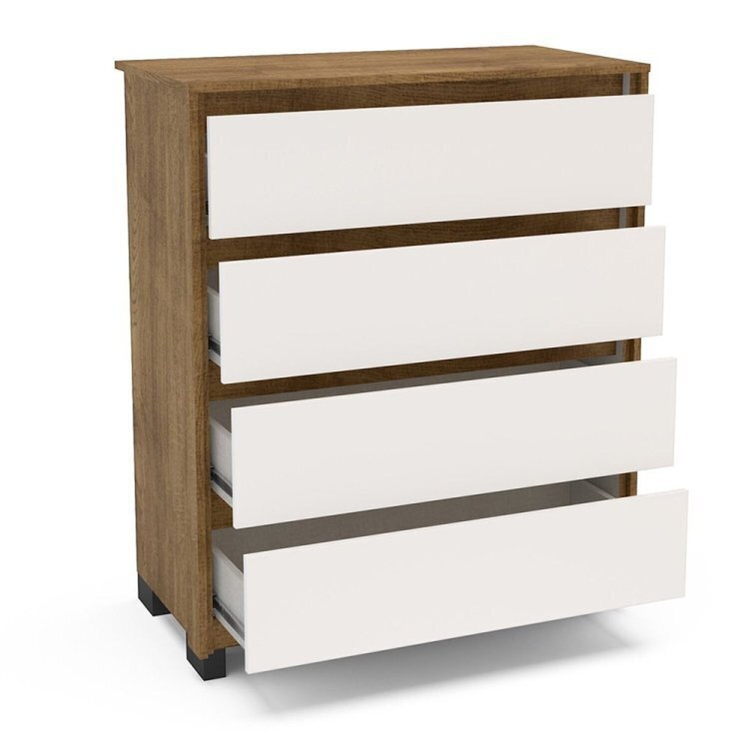Guarda-roupa Coimbra 3 Portas Cômoda 4 Gavetas Mesa de Cabeceira 2 Gavetas - 18