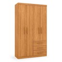 Ver imagem 3 de Guarda-roupa Solteiro 4 Portas 3 Gavetas Advantage