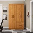 Ver imagem 1 de Guarda-roupa Solteiro 4 Portas 3 Gavetas Advantage