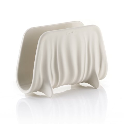 Porta Guardanapos em Plastico Reciclado Milk White Tierra Guzzini