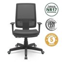 Ver imagem 3 de Kit 4 Cadeiras Escritório Presidente Ergonômica NR17 Tela Mesh Brizza