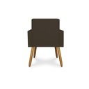 Ver imagem 4 de Kit 06 Poltronas Decorativa Recepção Oferta Courino Balaqui Cor:Courino Marrom