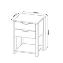 Ver imagem 4 de Gaveteiro Gamer com 2 Gavetas - Preto/Vermelho