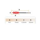 Ver imagem 3 de Broca para Madeira 12mm 4 Flautas Lâminas Excelente Acabamento