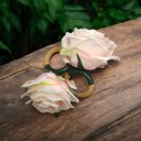 Ver imagem 2 de Kit Anel Porta Guardanapos Rosas com 4 Anéis