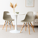 Ver imagem 2 de Kit 2 Cadeiras para Cozinha Sala de Jantar Quarto Charles Eames Eiffel 130ppp Nude