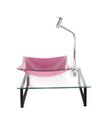 Ver imagem 1 de Kit Cuba de Vidro Quadrada 10mm Rosa com Tampo 40cm Incolor e Suporte Preto