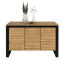 Ver imagem 4 de Kit Escritório 5 Peças com 1 Escrivaninhas, 1 Gaveteiro, 1 Estante e 2 Armários Multiuso