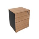 Ver imagem 7 de Kit Escritório 5 Peças com 1 Escrivaninhas, 1 Gaveteiro, 1 Estante e 2 Armários Multiuso