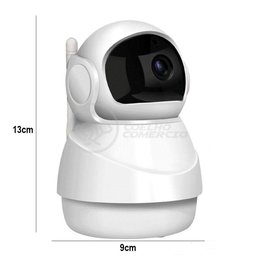 Câmera Ip C360 de Segurança Wifi 2 Antenas Robô Hd 1080p sem Fio Jortan Áudio Visão Noturna - - 1