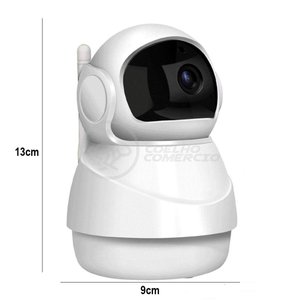 Câmera Ip C360 de Segurança Wifi 2 Antenas Robô Hd 1080p sem Fio Jortan Áudio Visão Noturna -