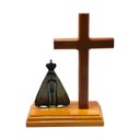 Ver imagem 7 de Crucifixo de Mesa com Nossa Senhora Aparecida 20 Cm