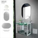 Ver imagem 4 de Espelho Decorativo Oval 34,5x44cm Banheiro
