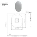 Ver imagem 3 de Espelho Decorativo Oval 34,5x44cm Banheiro