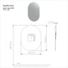 Espelho Decorativo Oval 34,5x44cm Banheiro - 3