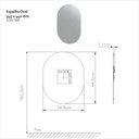 Ver imagem 3 de Espelho Decorativo Oval 34,5x44cm Banheiro Prata