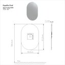 Ver imagem 3 de Espelho Decorativo Banheiro Oval 34,5 X 51,5 Cm