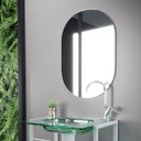 Ver imagem 1 de Espelho Decorativo Banheiro Oval 34,5 x 51,5 cm Prata