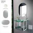 Ver imagem 6 de Espelho Decorativo Banheiro Oval 34,5 x 51,5 cm Prata