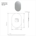 Ver imagem 3 de Espelho Decorativo Banheiro Oval 34,5 X 51,5 Cm