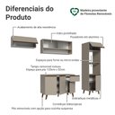 Ver imagem 4 de Armário de Cozinha Completa 260 cm Crema Nice Madesa 04