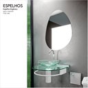 Ver imagem 3 de Espelho Decorativo Orgânico 53cm x 70cm Prata/Cromado