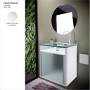 Ver imagem 4 de Espelho Banheiro Decorativo Redondo 42cm Prata/Cromado