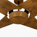 Ver imagem 2 de Ventilador de Teto Com Controle Remoto Natuvent Callis No Light 4 Pás Madeira Imbuia 127v