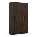 Ver imagem 3 de Guarda-roupa Solteiro 4 Portas 3 Gavetas Advantage